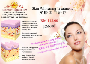 Skin Whitening Treatment 60mins Malaysia B2B